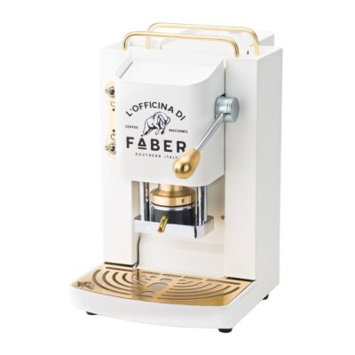 MACCHINA DA CAFFE’ PER CIALDE COMPOSTABILI – FABER PRO DELUXE WHITE