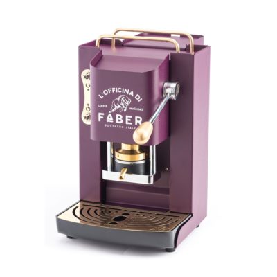 MACCHINA DA CAFFE’ PER CIALDE COMPOSTABILI – FABER PRO DELUXE VIOLET