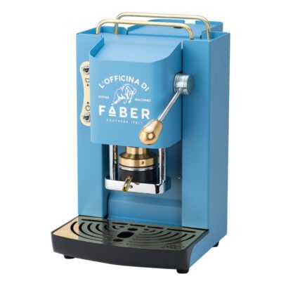 MACCHINA DA CAFFE’ PER CIALDE COMPOSTABILI – FABER PRO DELUXE TURQUOISE